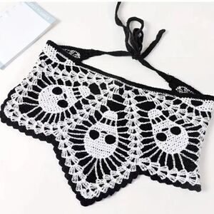 New! Hippie Headband Bandana Skulls Hand Tie Homemade Kerchief - Cool!